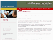 Tablet Screenshot of buchfuehrungsservice-leipzig.de
